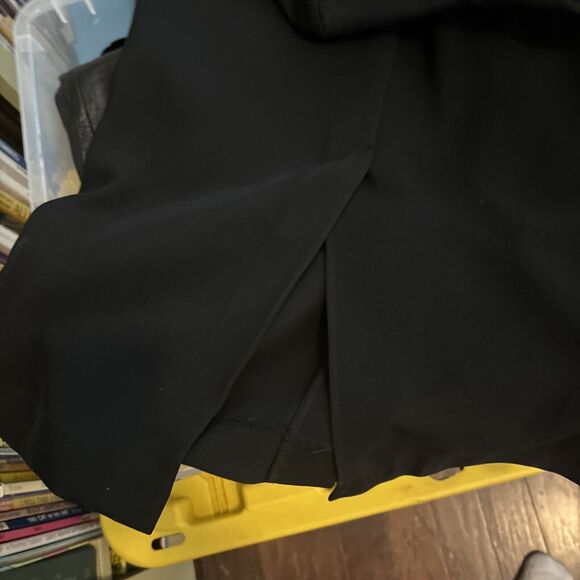 Vintage Studio I Sz 6 Peplum Dress Wiggle Secretary Black Small Black Maxi - Picture 8 of 8